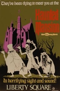 `Haunted Mansion Tin Attraction Poster