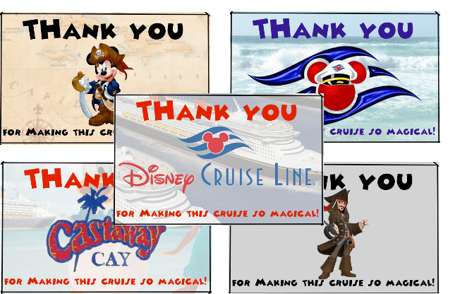 Disney Cruise Line Thank You