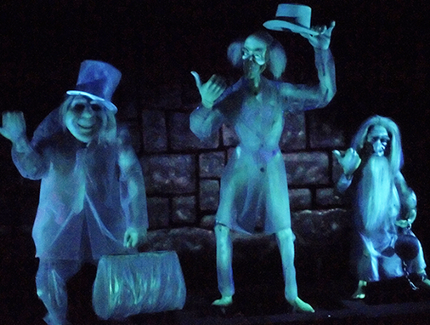 The Hitchhiking Ghosts from the Haunted Mansion at Disneyland and Magic Kingdom.