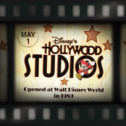 Disney's Hollywood Studios opened at Walt Disney World in 1989.