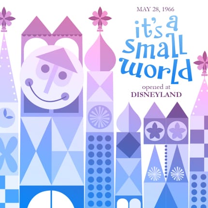 it's a small world opened at Disneyland in 1966