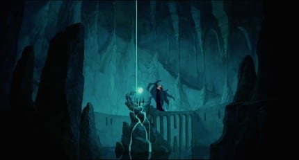 Narissa's lair is similar to Ursula's lair.