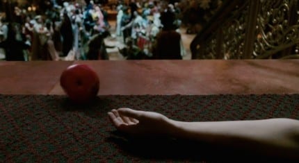 Narissa poisons Giselle with an apple like in Snow White and the Seven Dwarfs, and the shots of both Snow White and Giselle’s hands dropping it after taking a bite are identical.