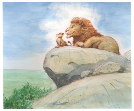 Lion-King-Concept-Art-Mufasa-and-Simba