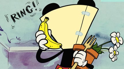 MICKEY MOUSE - "Coned" - Mickey and Pluto's day becomes a series of mishaps when Mickey, sympathizing with his injured pup Pluto, decides to 'cone' himself. "Coned" premieres Friday, July 17 (8:25 p.m., ET/PT) on Disney Channel. (Disney Channel) MICKEY