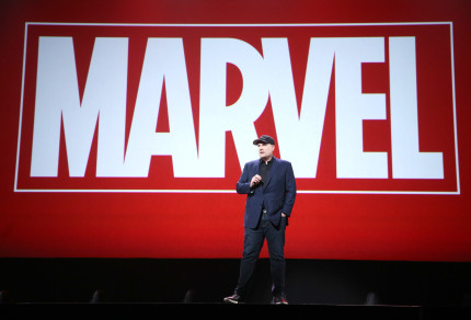 ANAHEIM, CA - AUGUST 15: Producer Kevin Feige of CAPTAIN AMERICA: CIVIL WAR took part today in "Worlds, Galaxies, and Universes: Live Action at The Walt Disney Studios" presentation at Disney's D23 EXPO 2015 in Anaheim, Calif. (Photo by Jesse Grant/Getty Images for Disney) *** Local Caption *** Kevin Feige