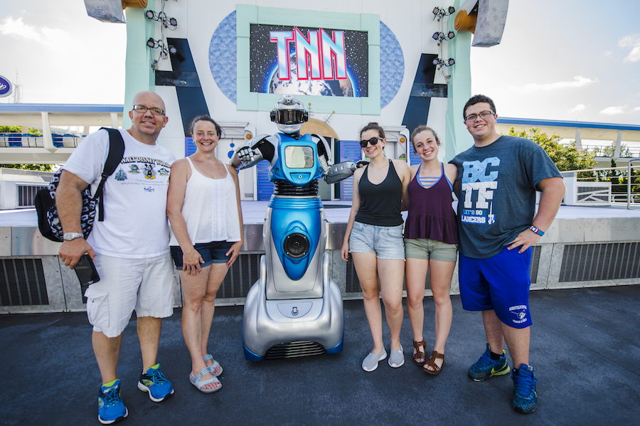 Spot iCan the Showbot in Tomorrowland at Magic Kingdom Park