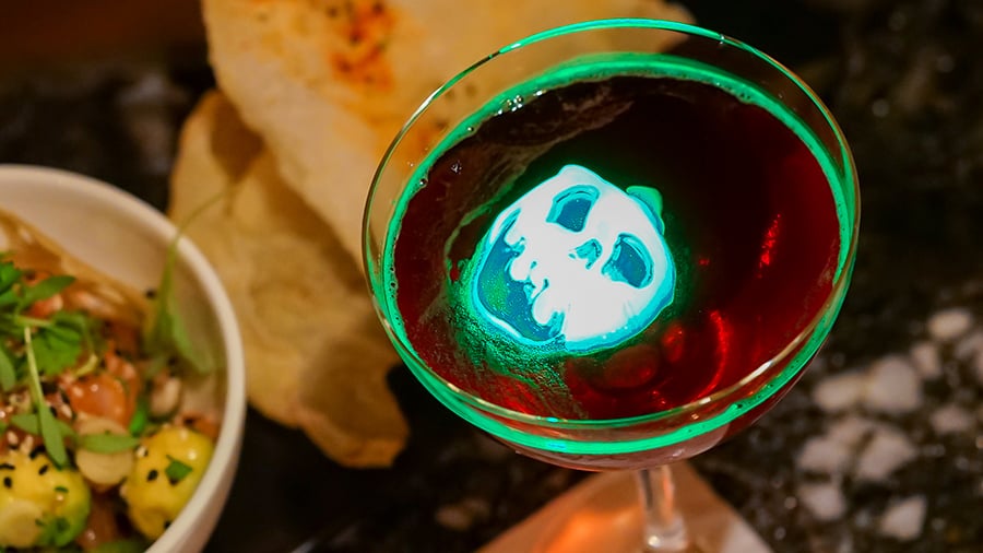 Poison Appletini Halloween inspired cocktails at Carthay Circle in Disney California Adventure Park