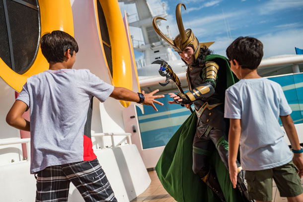 Loki Makes His Debut at Marvel Day at Sea