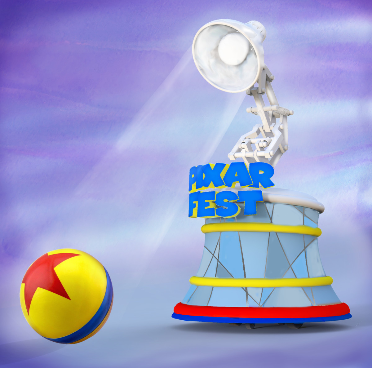 Pixar Lamp and Ball Coming to Pixar Play Parade at Disneyland Park