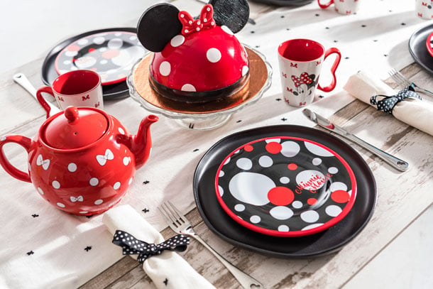 Minnie Mouse Merchandise and Minnie Mouse Dome Cake from Amorette’s Patisserie at Disney Springs