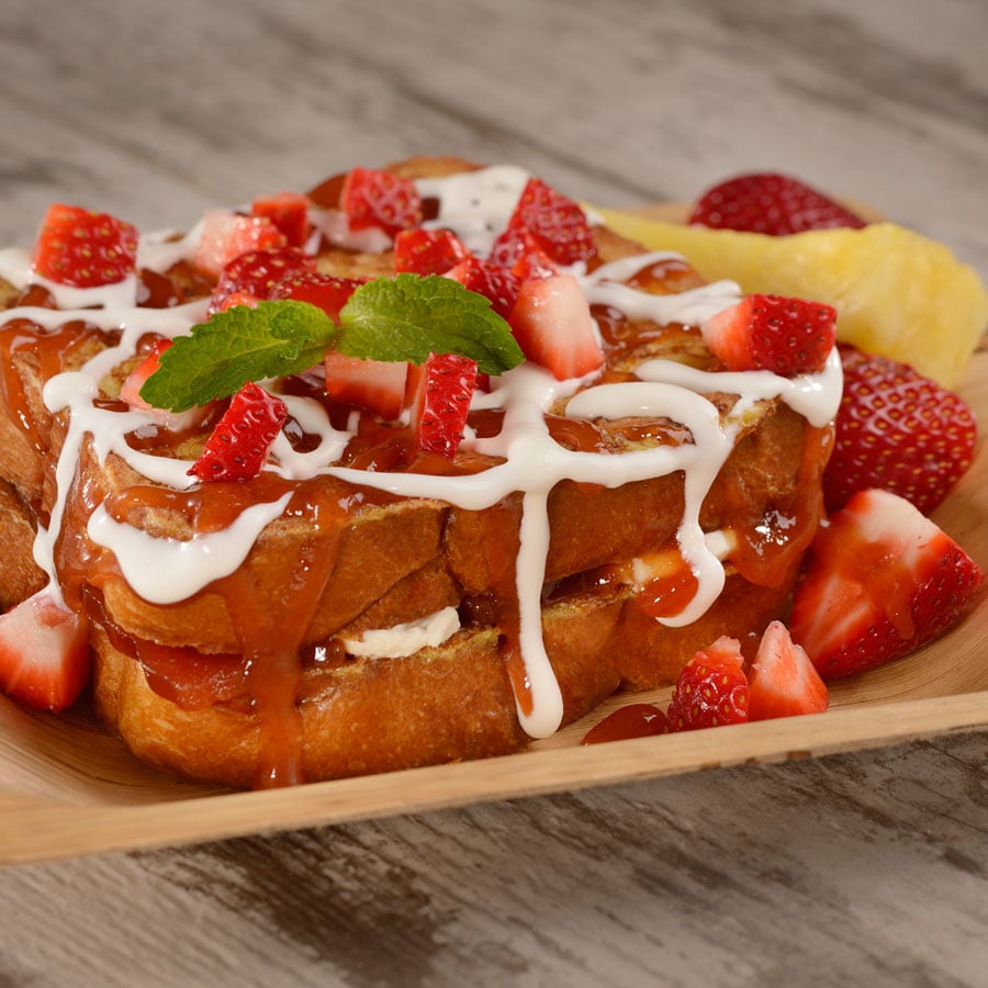 Guava-Stuffed French Toast at Spyglass Grill at Disney’s Caribbean Beach Resort