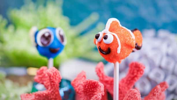 Nemo and Dory Cake Pops for Pixar Fest at Pooh Corner at Disneyland Park