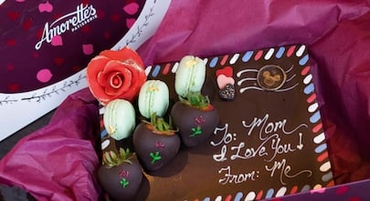Mother’s Day Chocolate Letter at Amorette’s Patisserie at Disney Springs