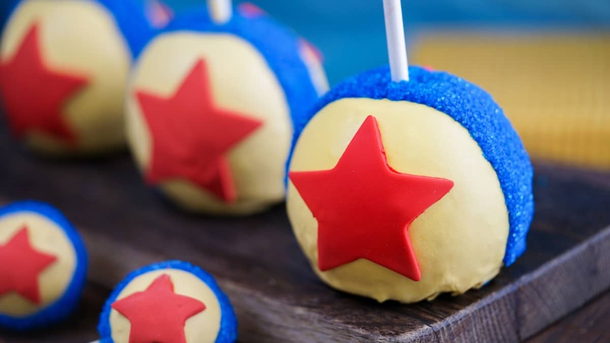 Pixar Ball Cake Pop and Apple at Disneyland Resort