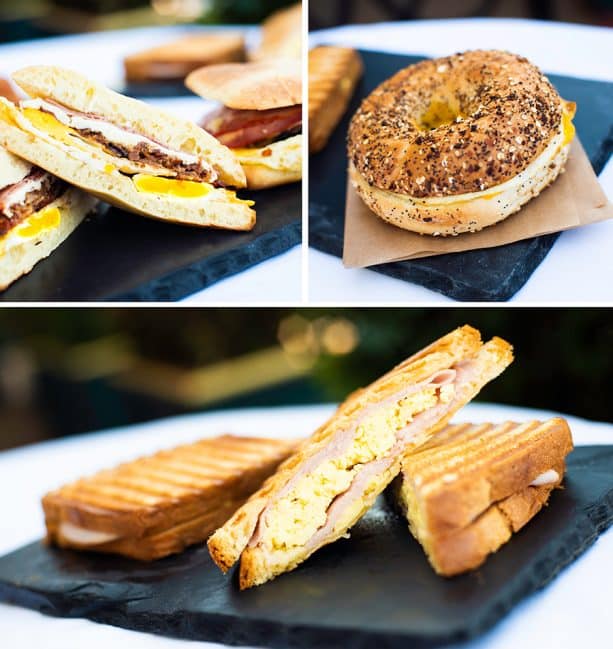 Breakfast Sandwiches at BoardWalk Bakery at Disney’s BoardWalk