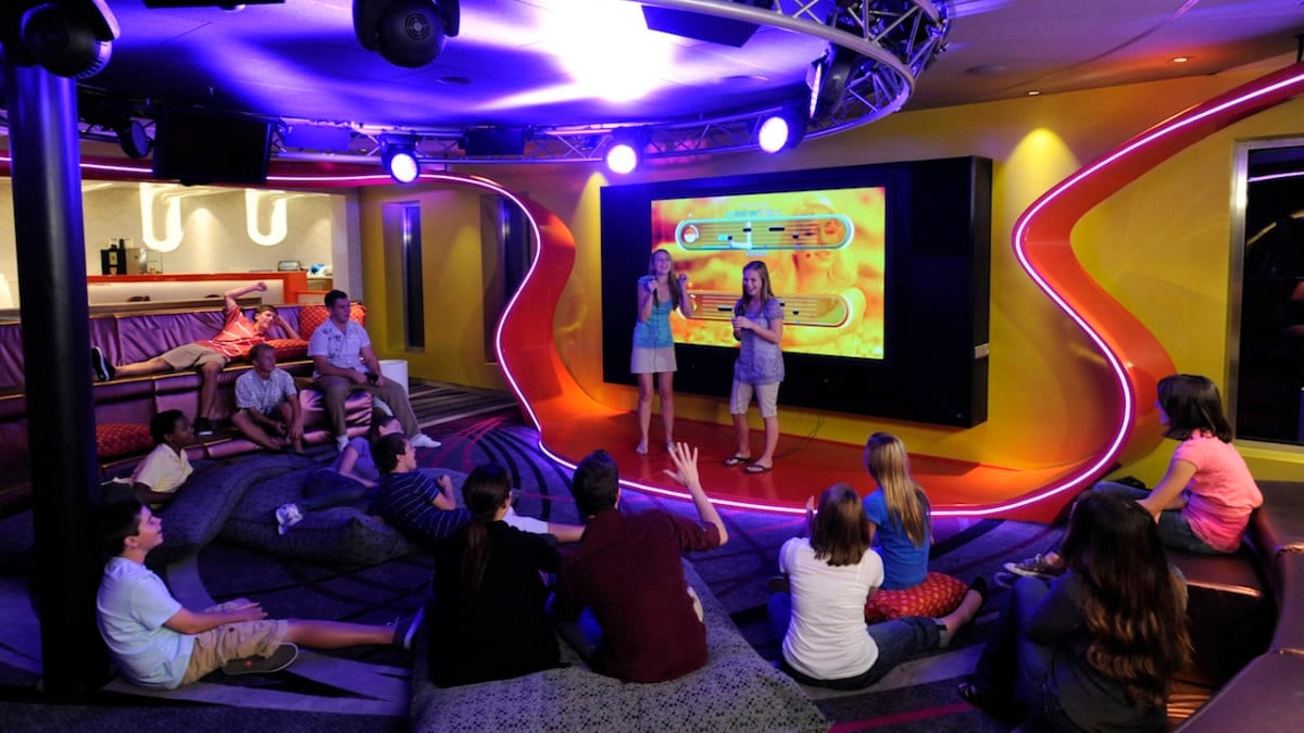Teens rule in Vibe, a club created exclusively for guests ages 14 to 17 aboard the Disney Dream