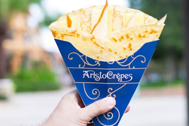 Brie Cheese and Bosc Pear Crepe at AristoCrepes for WonderFall Flavors at Disney Springs