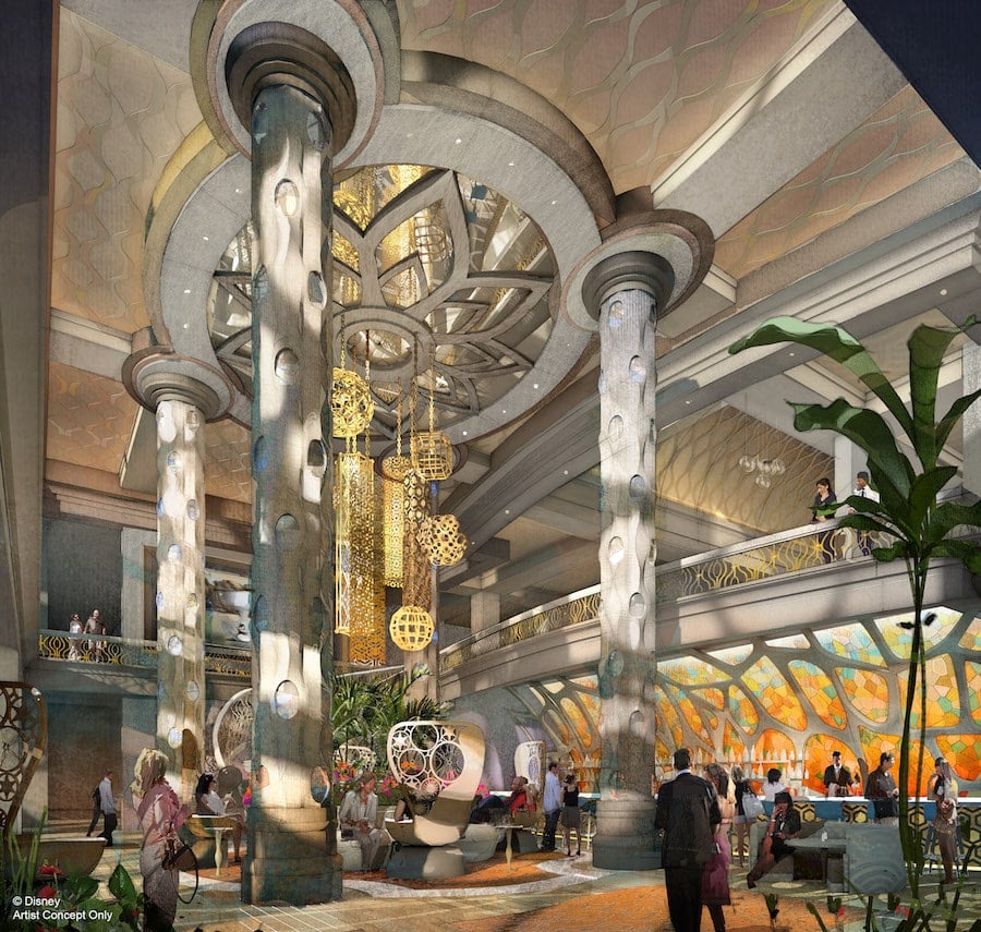 Rendering of the new two-story lobby coming to Disney’s Coronado Springs Resort