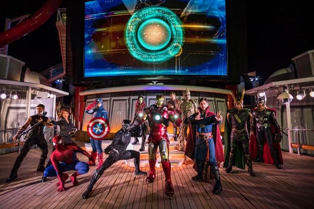 Captain Marvel and other Super Heroes Aboard Disney Cruise Line