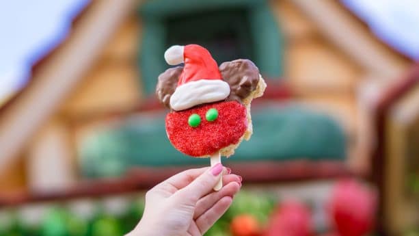 Santa Mickey Crispy Treat for Holidays at Disneyland Resort