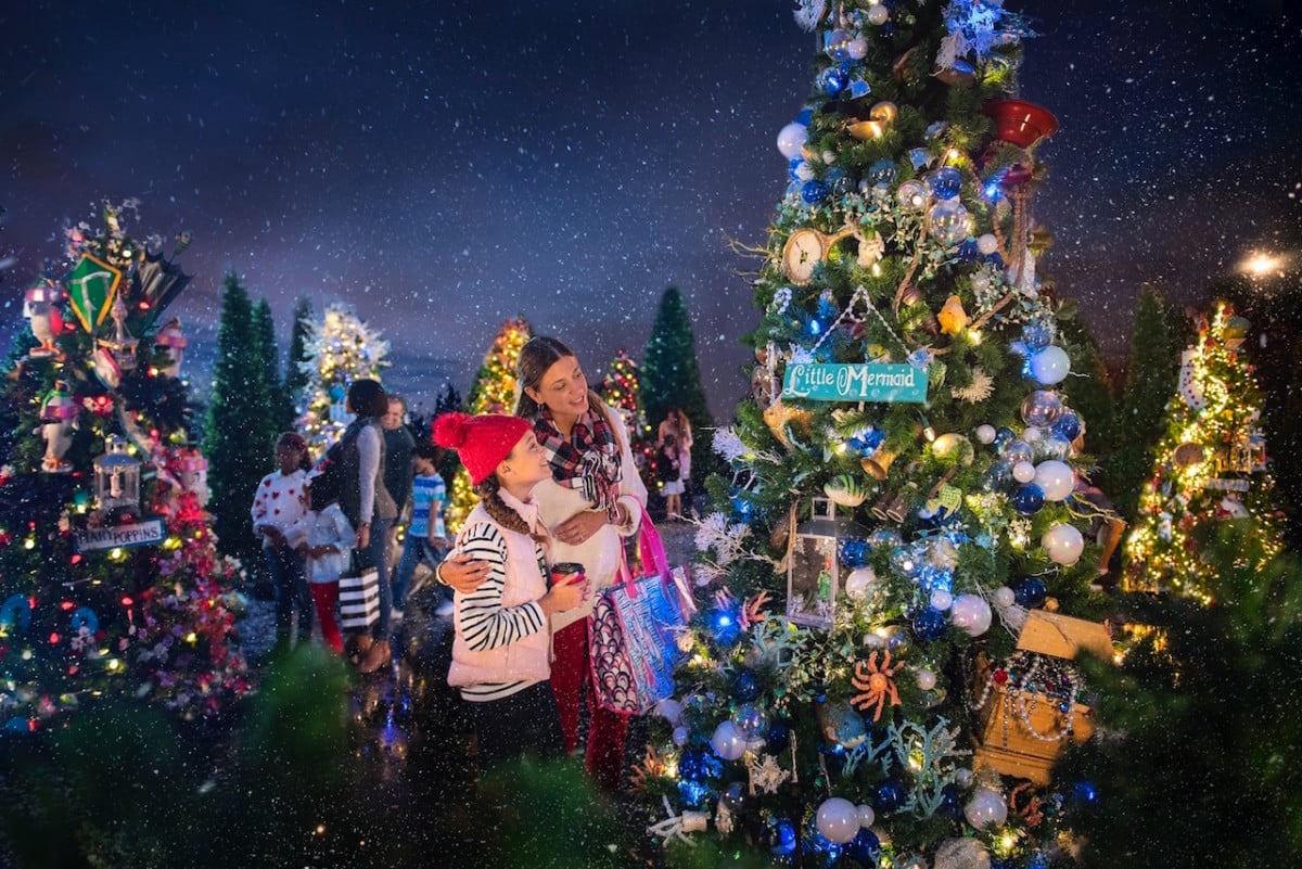 The Disney Springs Christmas Tree Trail: