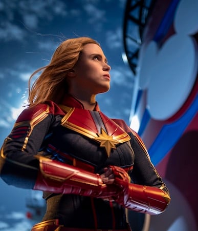 Captain Marvel Lands Aboard Disney Cruise Line