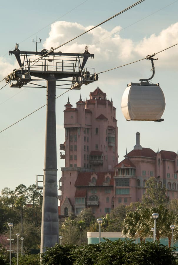 Disney Skyliner guest cabins make test runs back-and-forth between Disney’s Caribbean Beach Resort and Disney’s Hollywood Studios