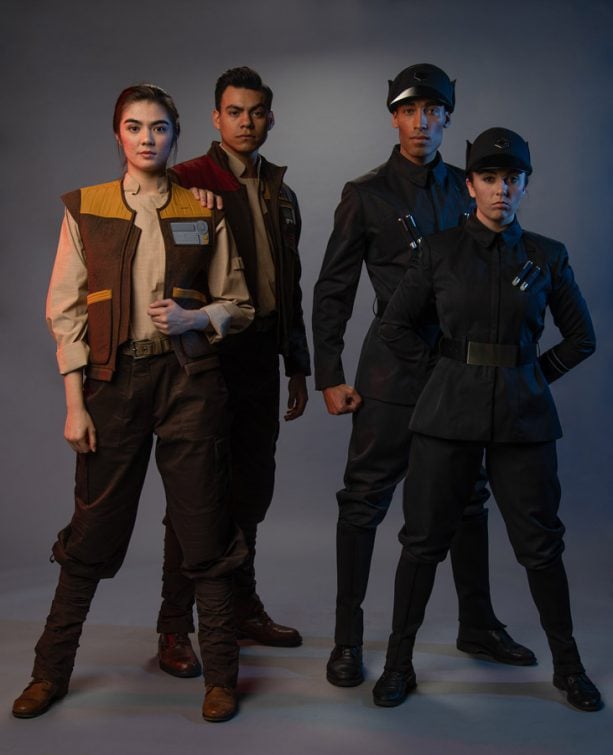 Cast member costumes in Star Wars: Galaxy’s Edge - The Resistance and The First Order