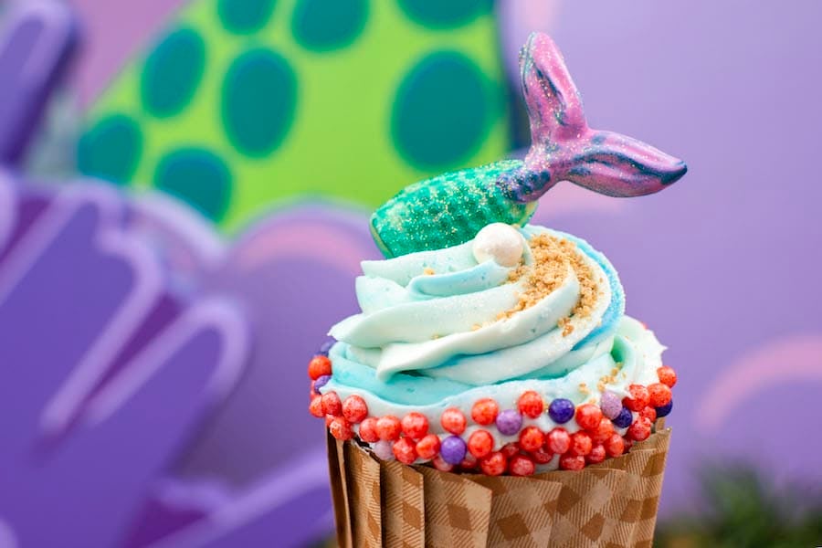 Mermaid Cupcake at Landscape of Flavors at Disney’s Art of Animation Resort