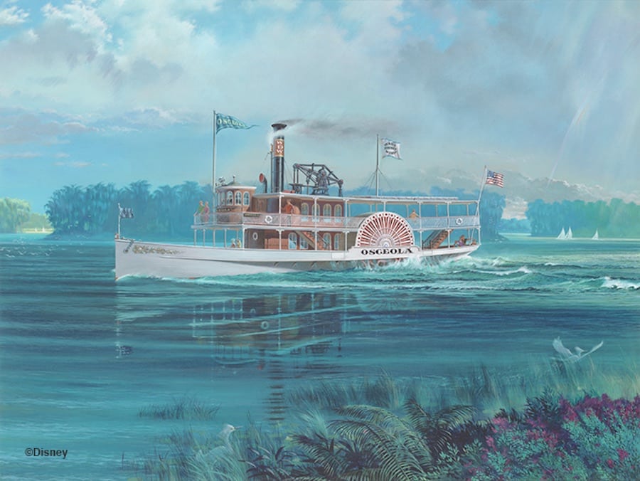 The Imagineering concept art for the Osceola Class Water Craft, c. 1968. © Disney