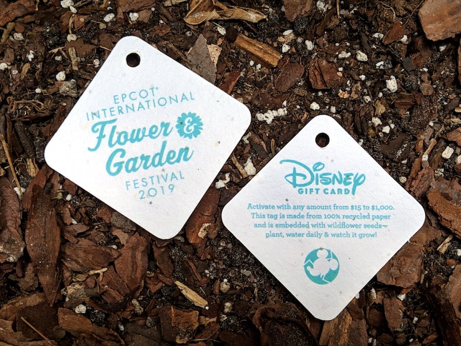 2019 Epcot International Flower & Garden Festival Disney Gift Card