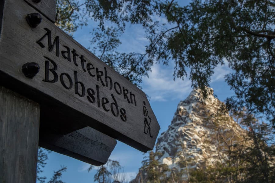 The Matterhorn Bobsleds at Disneyland park