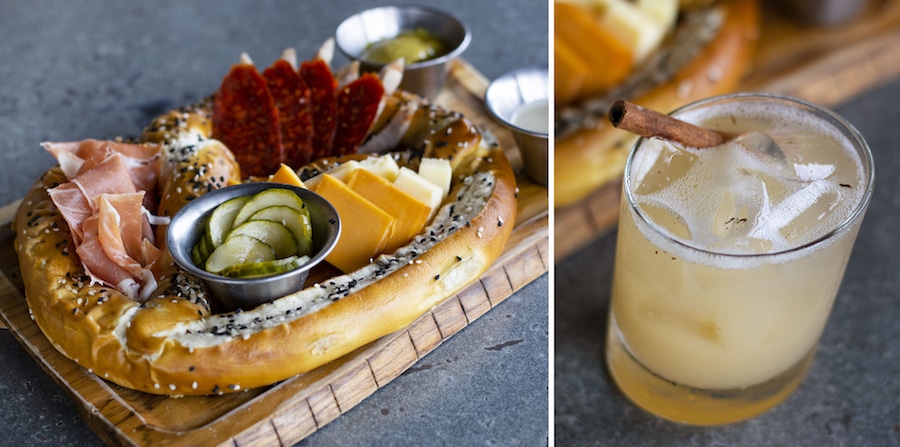 Giant Charcuterie Pretzel and Autumn Smash from Jock Lindsey’s Hangar Bar for WonderFall Flavors at Disney Springs 2019