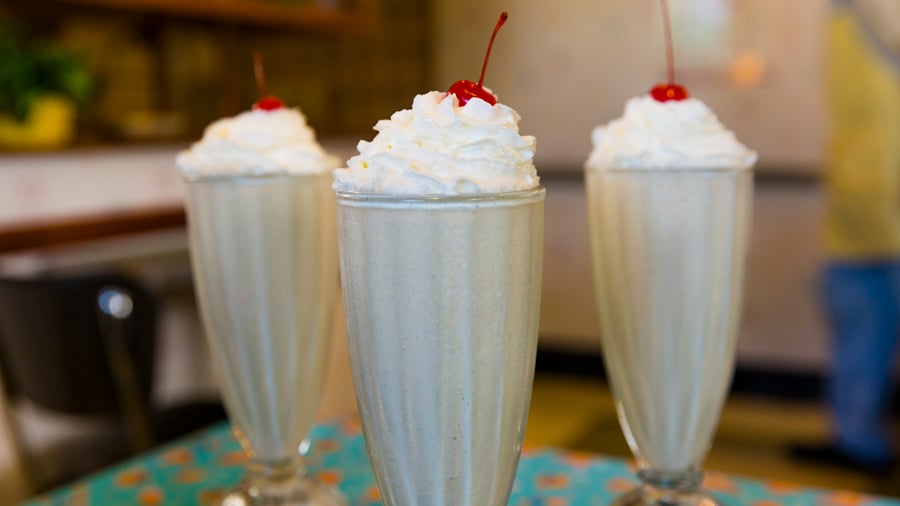 Peanut Butter & Jelly Milk Shake from 50’s Prime Time Café