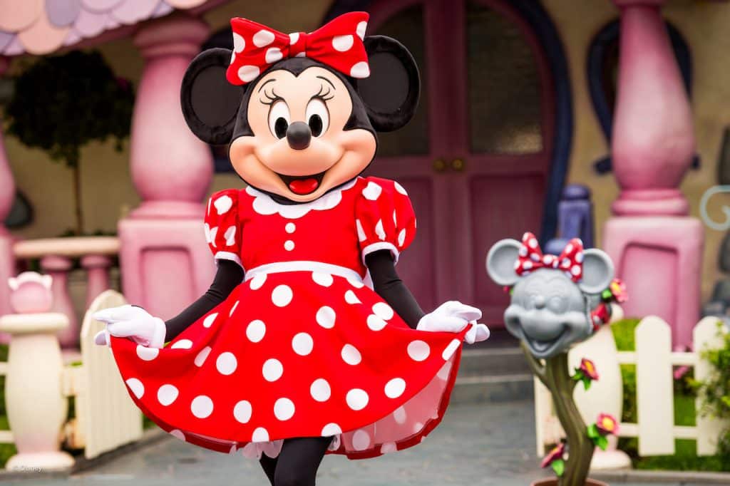 Minnie Mouse at Disneyland Resort