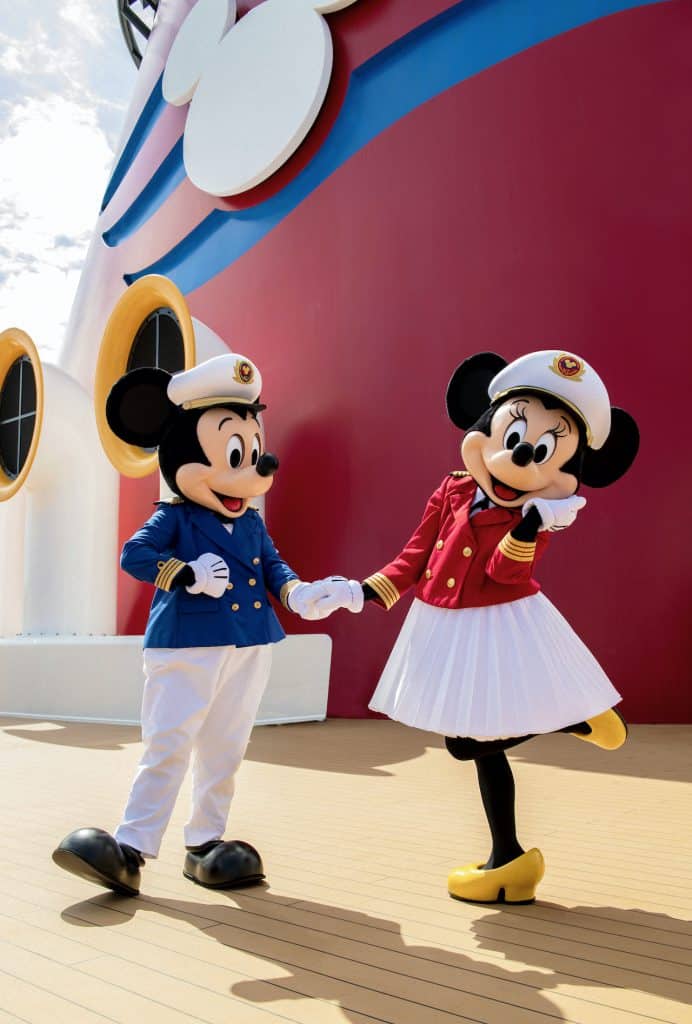 Mickey and Minnie Mouse on the Disney Magic