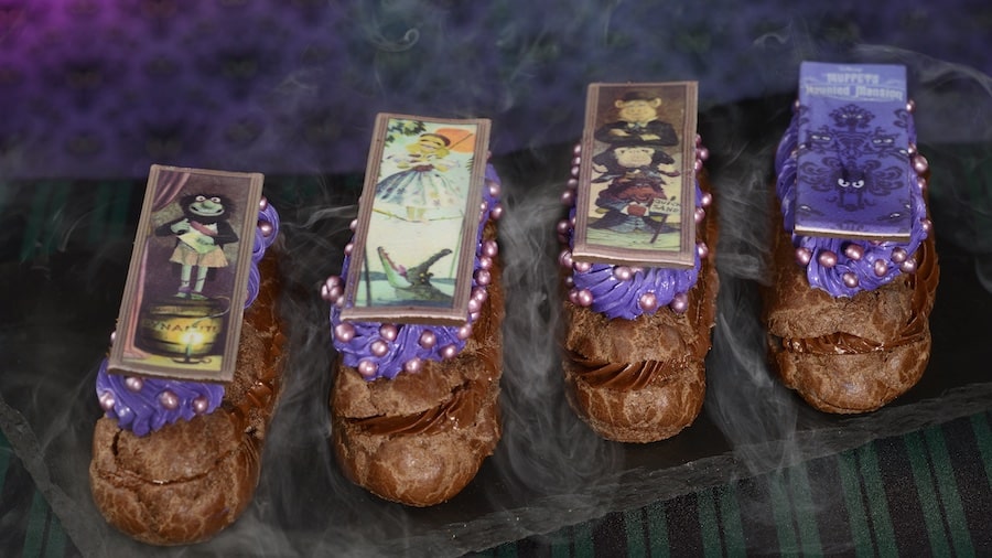 Eclairs inspired by the Muppets stretching portraits featured in “Muppets Haunted Mansion” available at Walt Disney World Resort
