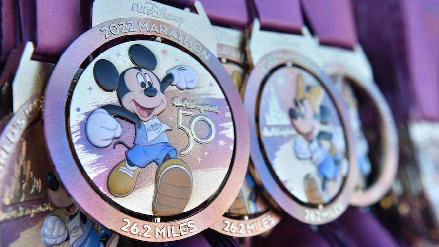 2022 Walt Disney World Marathon Weekend finisher medals
