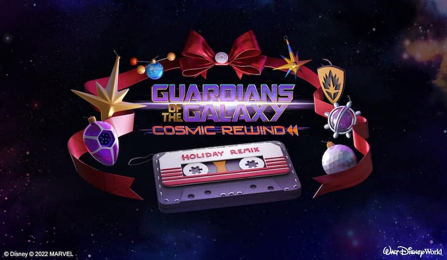 New Holiday Logo for Guardians of the Galaxy: Cosmic Rewind at EPCOT at Walt Disney World Resort