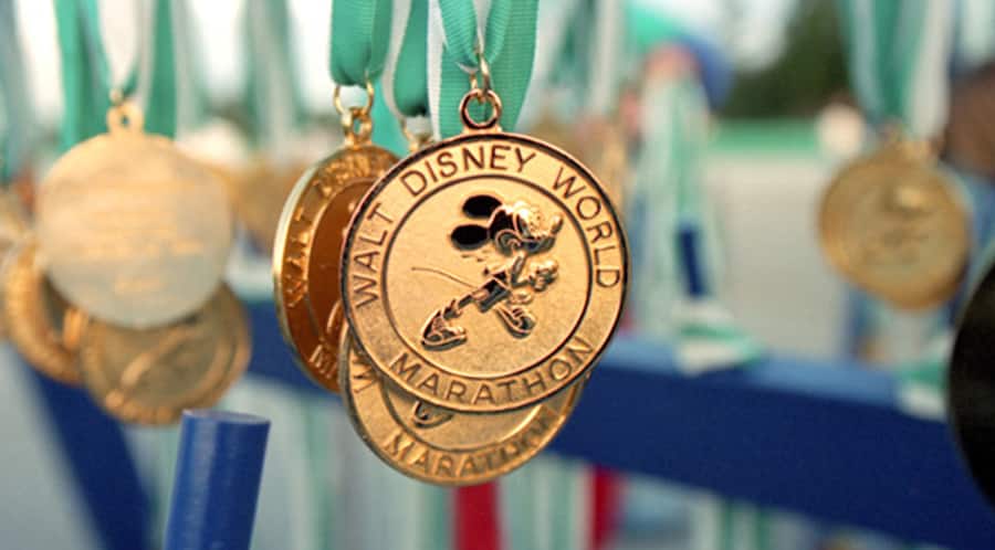 Finisher medal for the very first Walt Disney World Marathon in January, 1994