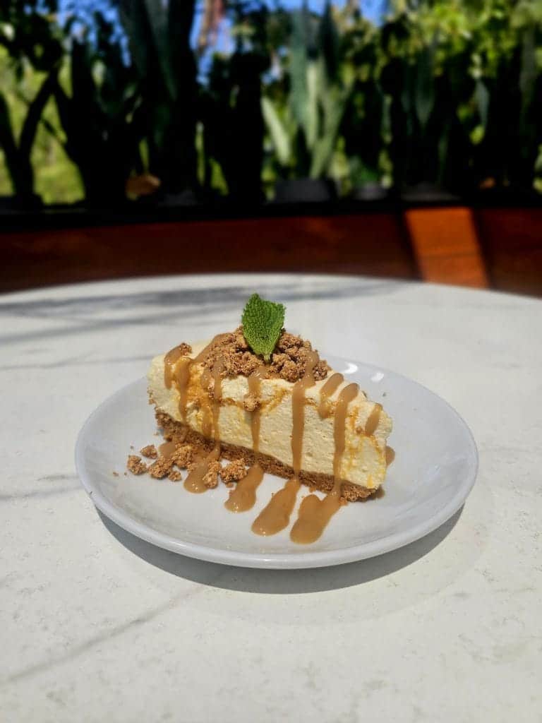 Pumpkin Cheesecake: Marble pumpkin cheesecake with a brown butter crumble topping drizzled with a house-made Pumpkin Down caramel sauce (New) - Ballast Point Brewing Co. in Downtown Disney District (Available Sept. 1 through Oct. 31)