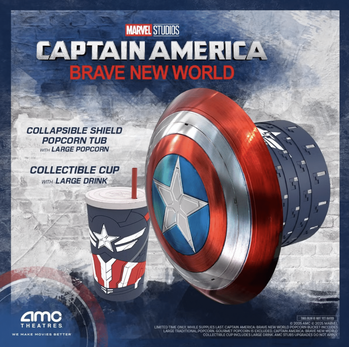 AMC Shield Bucket and Cup | The Main Street Mouse Amc Shield Bucket and Cup