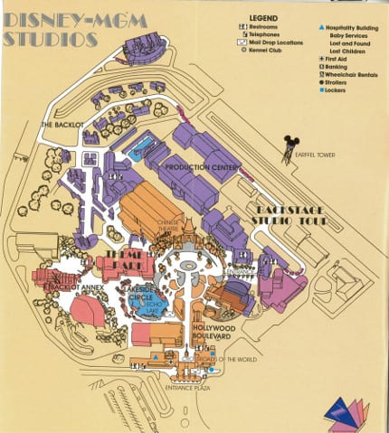 Disney-MGM Studios First Map