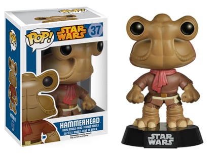 The name Hammerhead was offensive to the Ithorian's but was fitting to the shape of their neck and head. We first saw an Ithorian in A New Hope at the Mos Eisley Cantina.