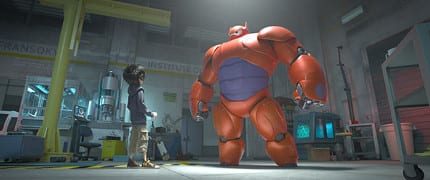 Baymax transformed into a high-tech hero.