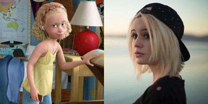 One of our favorite new singers is also the voice of Andy’s little sister, Molly in Toy Story 3.