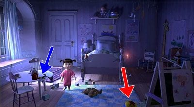 Pixar Easter Eggs- Boo In Toy Story 3 