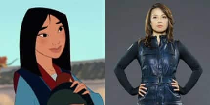 We actually aren’t that surprised that Mulan is voiced by the equally fierce and awesome Ming-Na Wen of Agents of S.H.I.E.L.D.