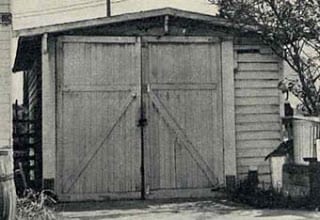 1923-Walt-Disney's uncle Robert's garage-aussenansicht